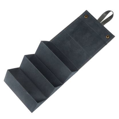 open premium tri fold sunglasses case