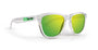 Epoch LXE  Polarized Sunglasses with green mirrored lenses with crystal frame 