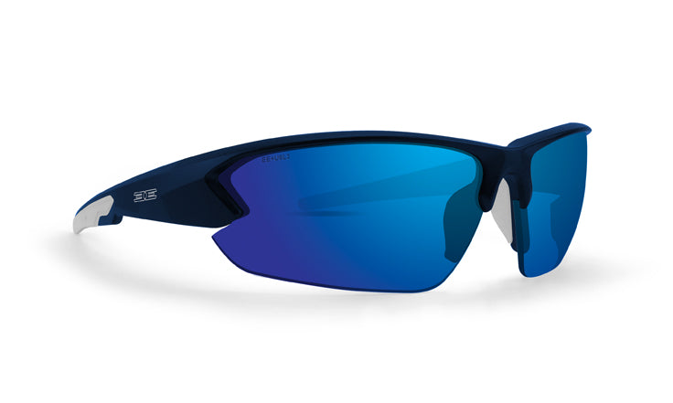 Epoch Midway Sunglasses with navy & white frame and blue polarized lenses