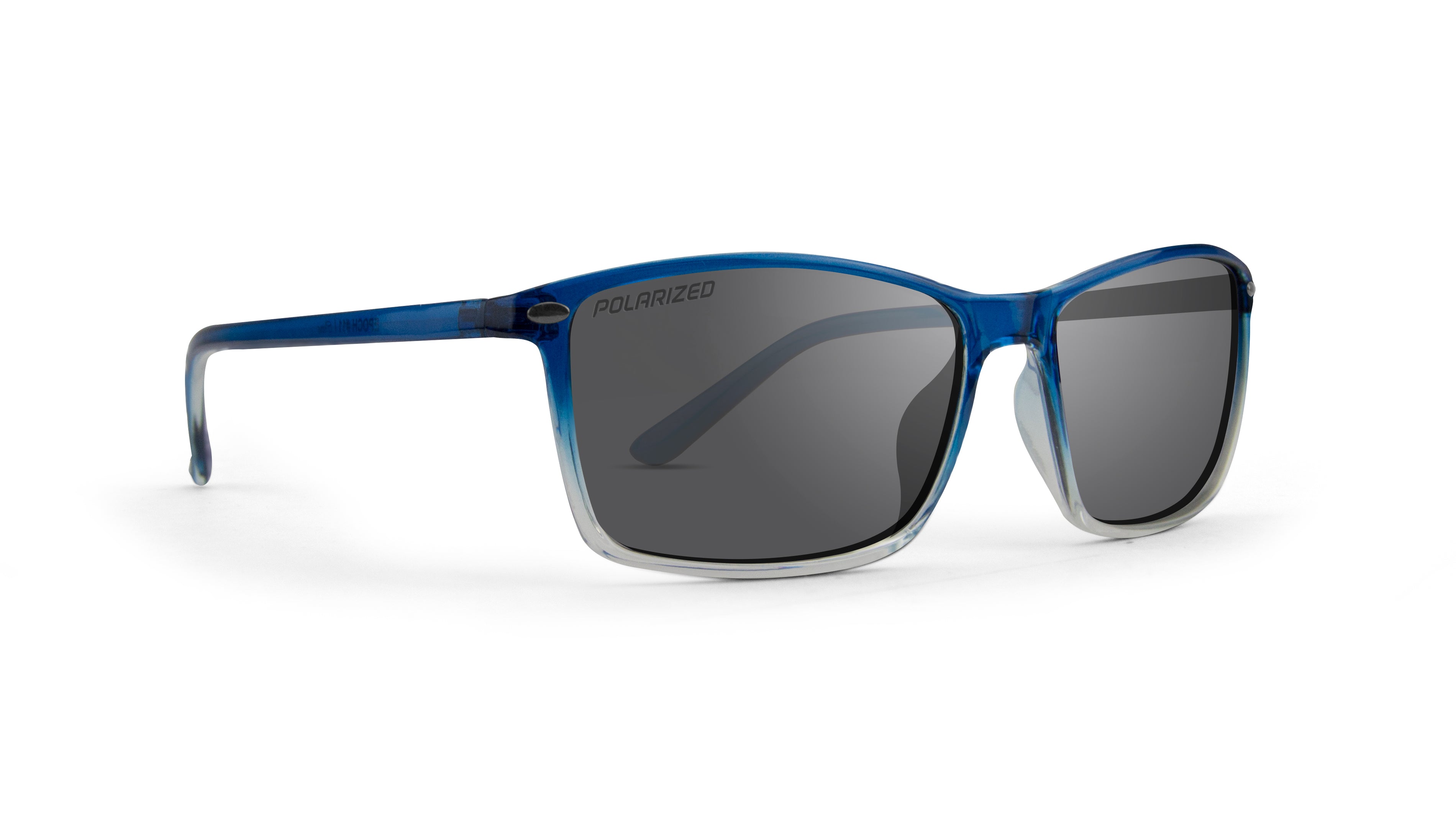 Murphy Sunglasses with navy faded frame and polarized smoke lenses by Epoch Eyewear