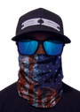 Multi functional face mash with American flag print by Epoch Eyewear 