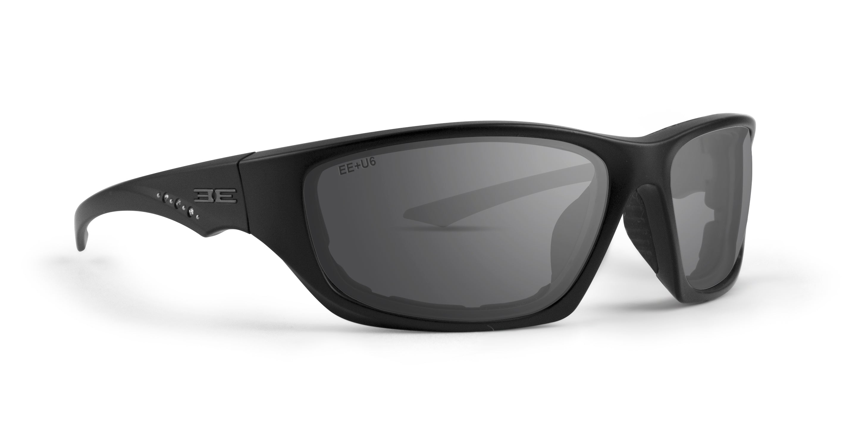 Foam 3 sunglasses with smoked mirror lens and black frame by Epoch Eyewear