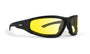 Foam 2 sunglasses with yellow tinted mirror lens and black frame in US