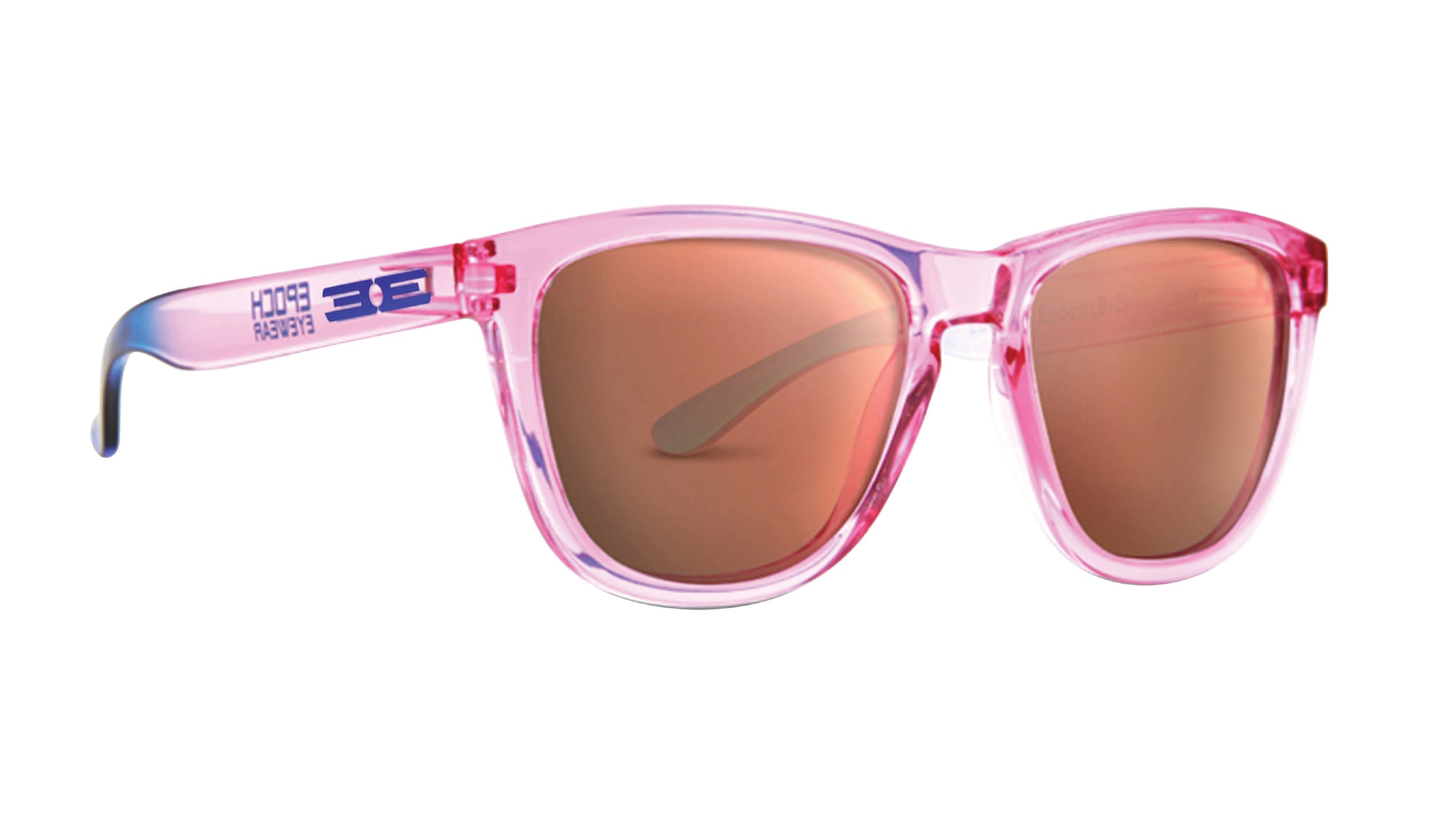 Epoch LXE  Polarized Sunglasses with brown mirror lenses perfect for cycling for women 